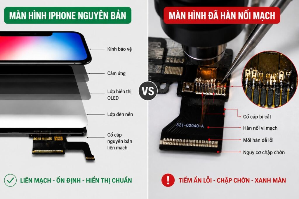 Màn hình iPhone bị xanh lá cây: trải nghiệm thực tế và cách xử lý an toàn 7 Màn hình iPhone bị xanh lá cây
