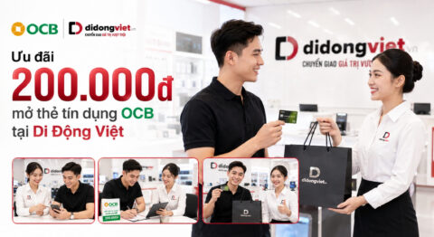 Mở thẻ OCB 200k Di Động Việt