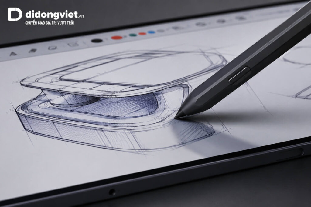 Samsung Tab nào có sẵn bút S Pen? Bảng giá và mẹo chọn máy tối ưu chi phí 10 Cận cảnh ngòi bút S Pen lục giác lướt trên màn hình Galaxy Tab S11 Ultra với độ trễ cực thấp