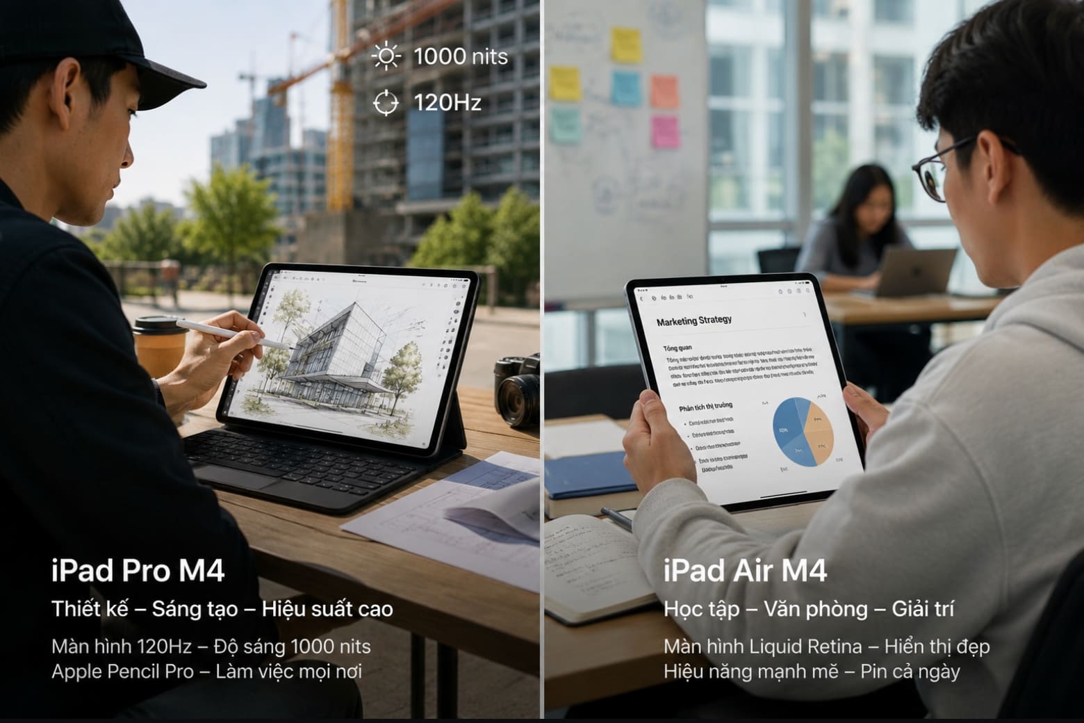 So sánh iPad Air M4 và iPad Pro M4: Hướng dẫn chọn máy theo nhu cầu và tối ưu chi phí 8 Khả năng tương thích phụ kiện và các khoản chi phí cần lưu ý