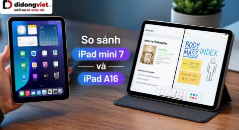 So sánh iPad mini 7 và iPad A16: Chọn sức mạnh AI hay không gian lớn?