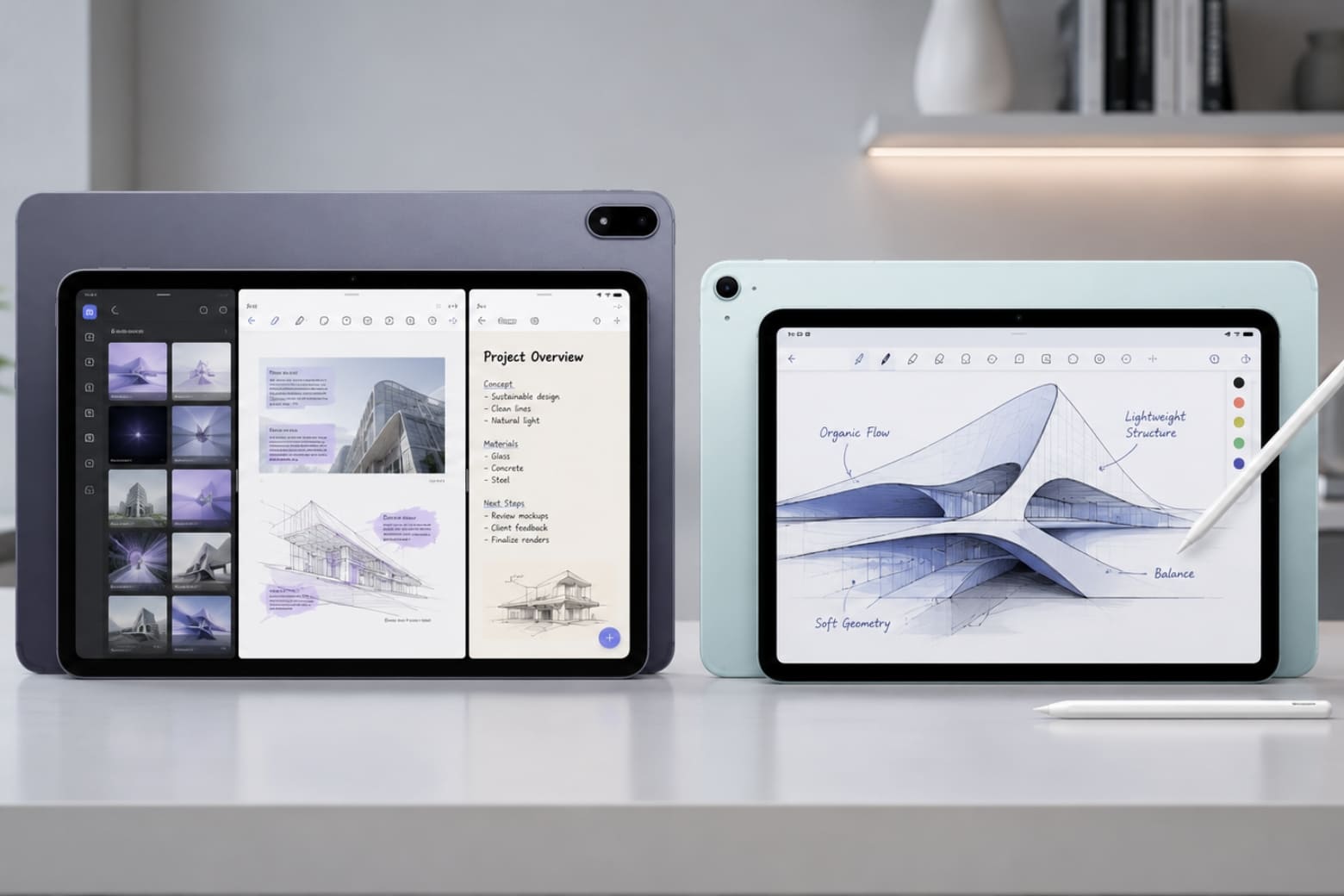 So sánh OnePlus Pad 3 và iPad Air M4 giữa cấu hình Android và hệ sinh thái Apple 5 Khác biệt màn hình giữa OnePlus Pad 3 và iPad Air M4