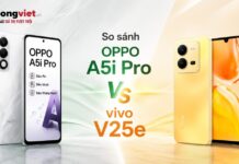 So sánh OPPO A5i Pro và vivo V25e: Chọn độ bền hay thiết kế thời trang? So sánh OPPO A5i Pro và vivo V25e
