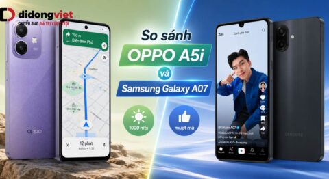 So sánh OPPO A5i và Samsung Galaxy A07 chi tiết để tìm máy bền và đáng tiền nhất So sánh OPPO A5i và Samsung Galaxy A07 chi tiết để tìm máy bền và đáng tiền nhất