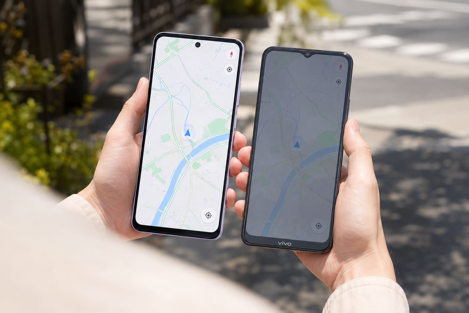 So sánh OPPO A5i và vivo Y18s: Chọn bền bỉ cày ải hay mượt mà đa nhiệm? 6 So sánh màn hình OPPO A5i và vivo Y18s ngoài trời