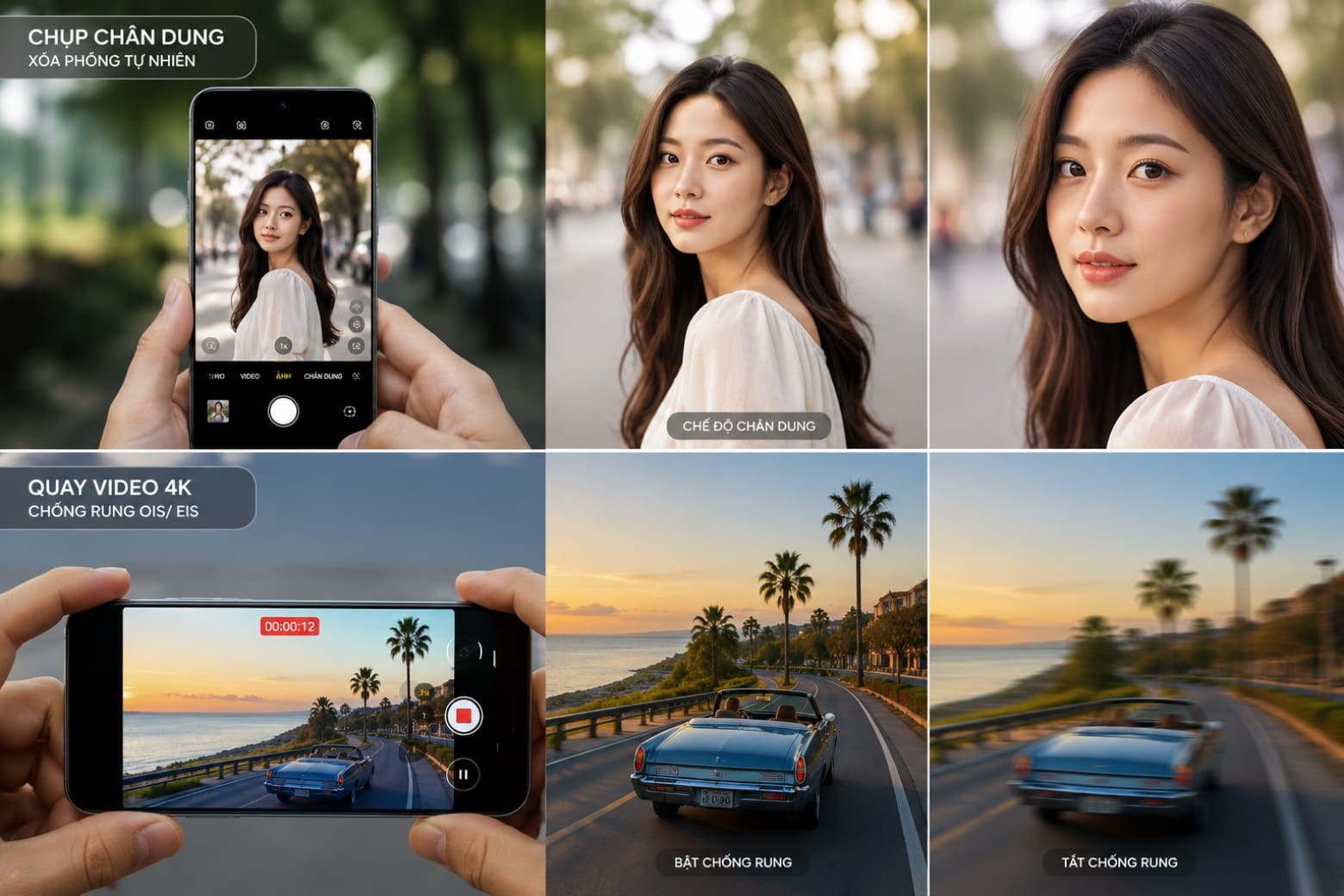 So sánh OPPO Reno16 F và Samsung Galaxy S25 FE theo nhu cầu sử dụng thực tế 9 Khả năng chụp ảnh chân dung và quay video thực tế