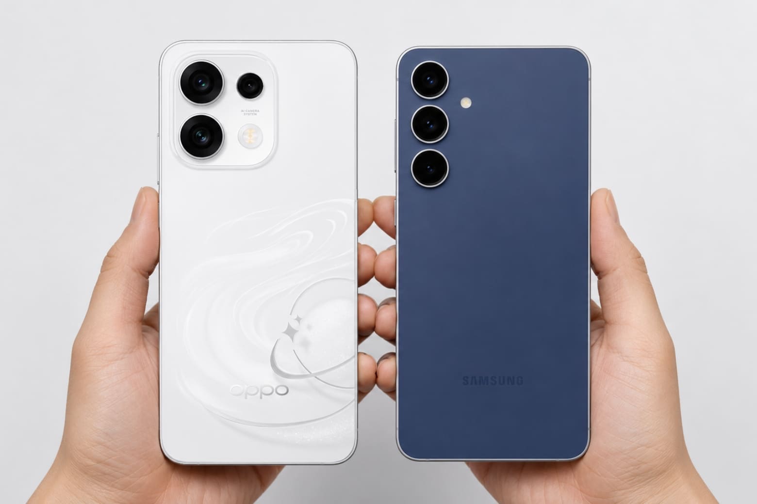 So sánh OPPO Reno16 F và Samsung Galaxy S25 FE theo nhu cầu sử dụng thực tế 6 Trải nghiệm cầm nắm thực tế và chất liệu hoàn thiện
