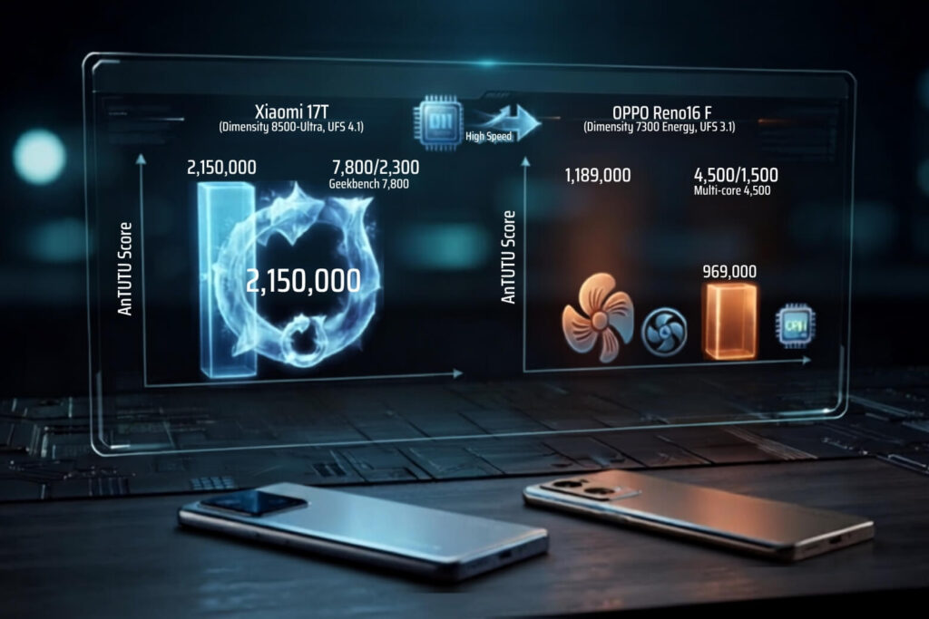 So sánh OPPO Reno16 F và Xiaomi 17T để tìm lựa chọn tối ưu cho bạn 16 Xiaomi 17T 5G: Hiệu năng Dimensity 8500-Ultra mạnh mẽ, đáp ứng mượt mà nhu cầu chơi game và xử lý tác vụ nặng.