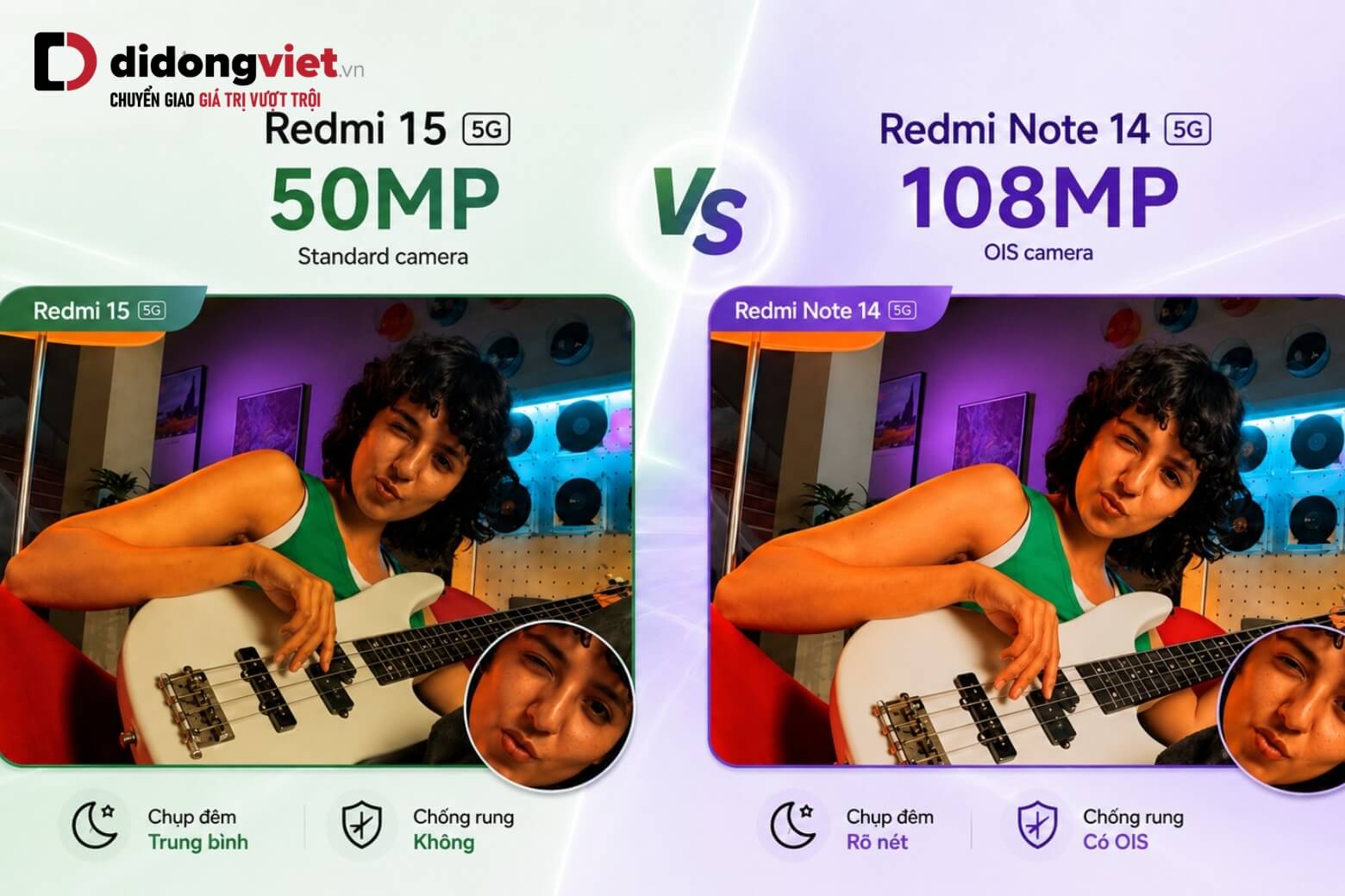 So sánh REDMI 15 5G và REDMI 14 5G: Đâu là lựa chọn hợp lý hơn? 11 So sánh Redmi 15 5G và Redmi 14 5G về camera