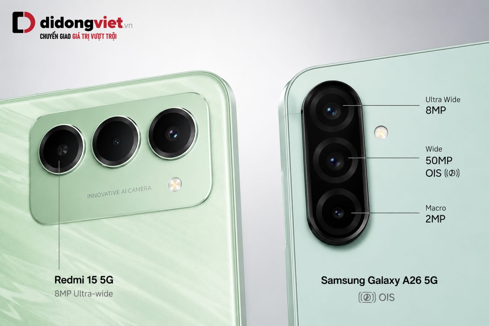 So sánh REDMI 15 5G và Samsung Galaxy A26 5G: Đâu là chiếc điện thoại phù hợp? 14 So sánh Redmi 15 5G và Samsung Galaxy A26 5G camera