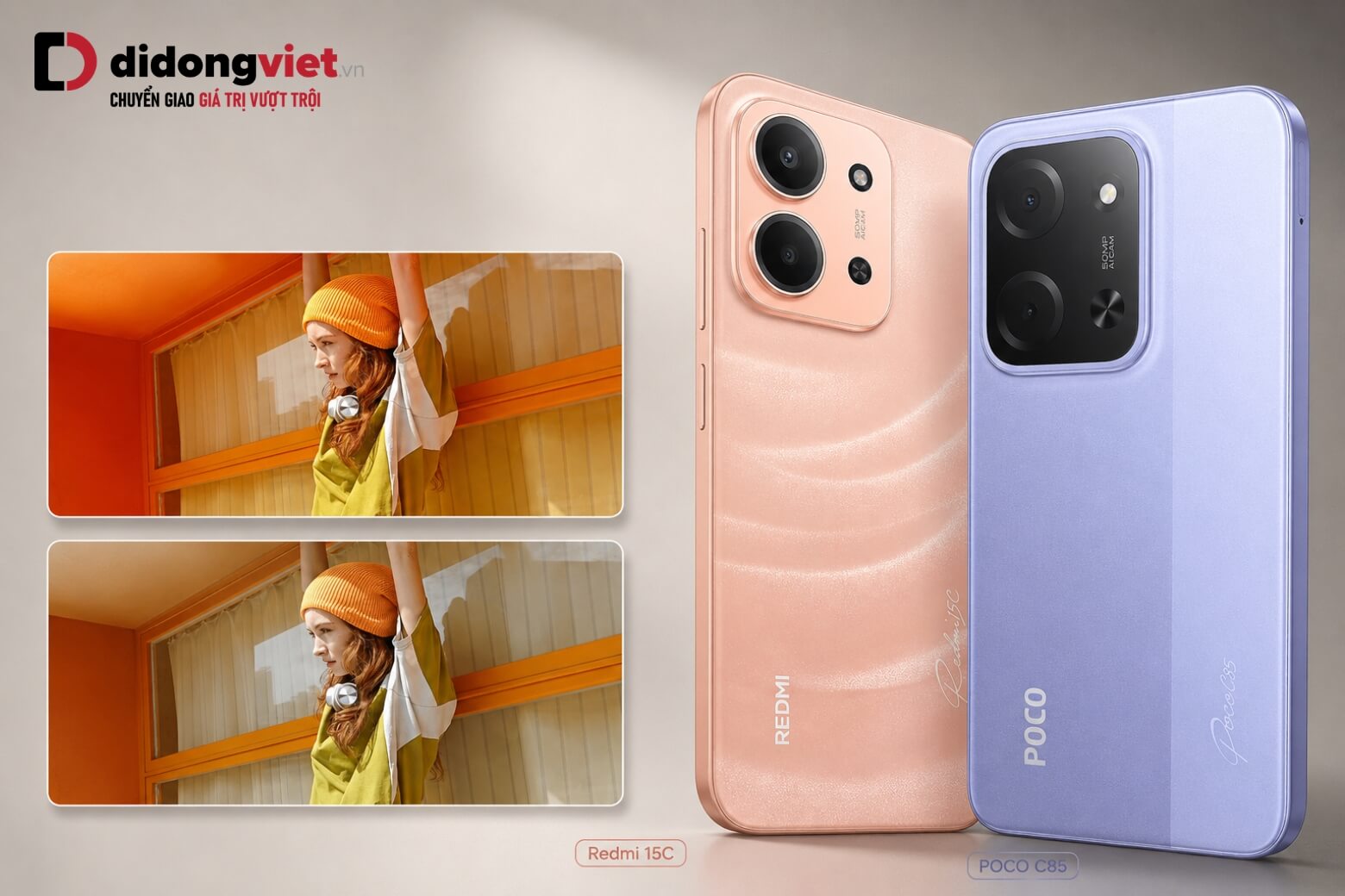 So sánh Redmi 15C và POCO C85: Nên mua máy nào pin trâu? 12 So sánh Redmi 15C và POCO C85 camera 50MP