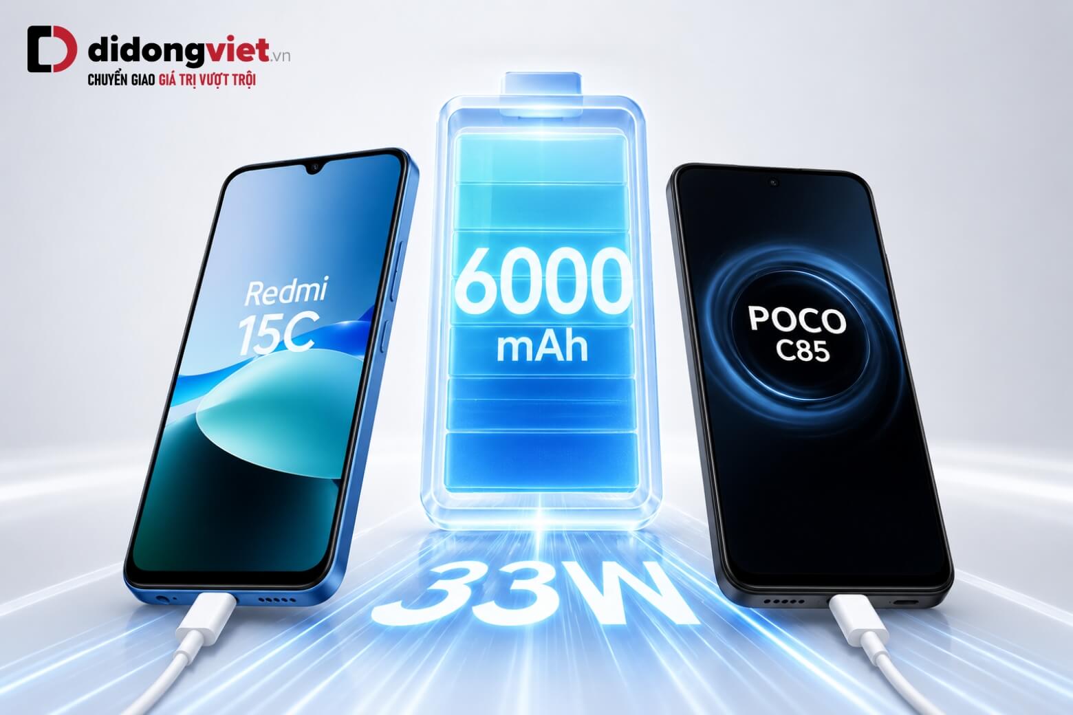 So sánh Redmi 15C và POCO C85: Nên mua máy nào pin trâu? 13 So sánh Redmi 15C và POCO C85 pin sạc