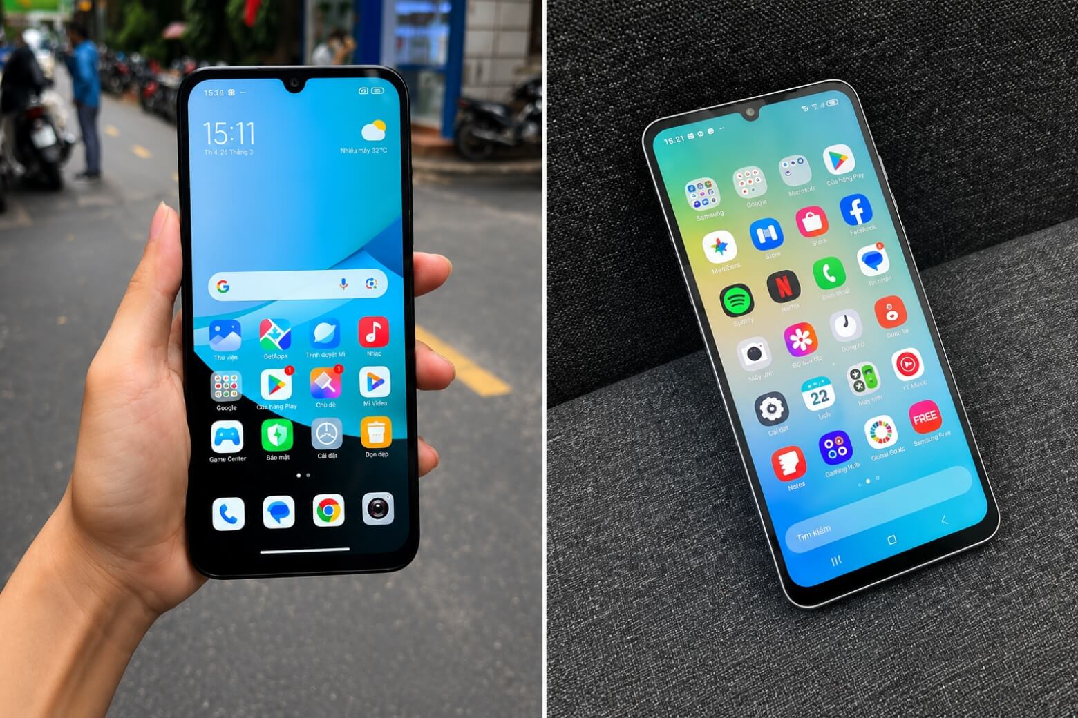 So sánh Redmi 15C và Samsung Galaxy A06 5G: Máy nào đáng mua? 9 So sánh Redmi 15C và Samsung Galaxy A06 5G màn hình