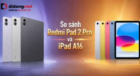 So sánh Redmi Pad 2 Pro và iPad A16