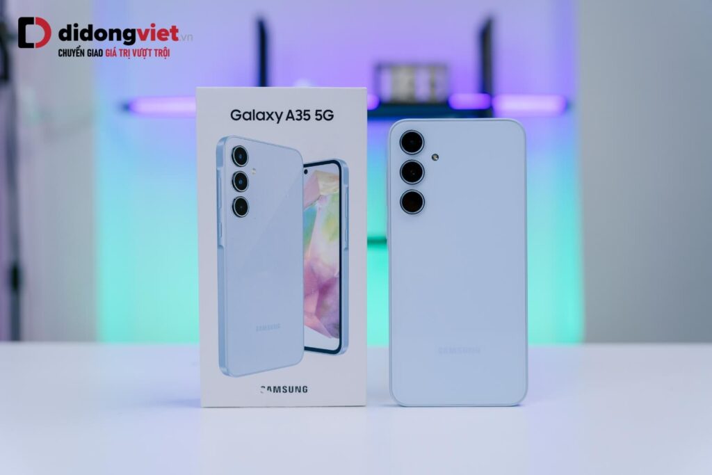 So sánh Samsung A36 và Samsung A35 - đánh giá chi phí và hiệu quả sử dụng thực tế 13 Galaxy A35 nổi bật với thiết kế camera rời đặc trưng quen thuộc
