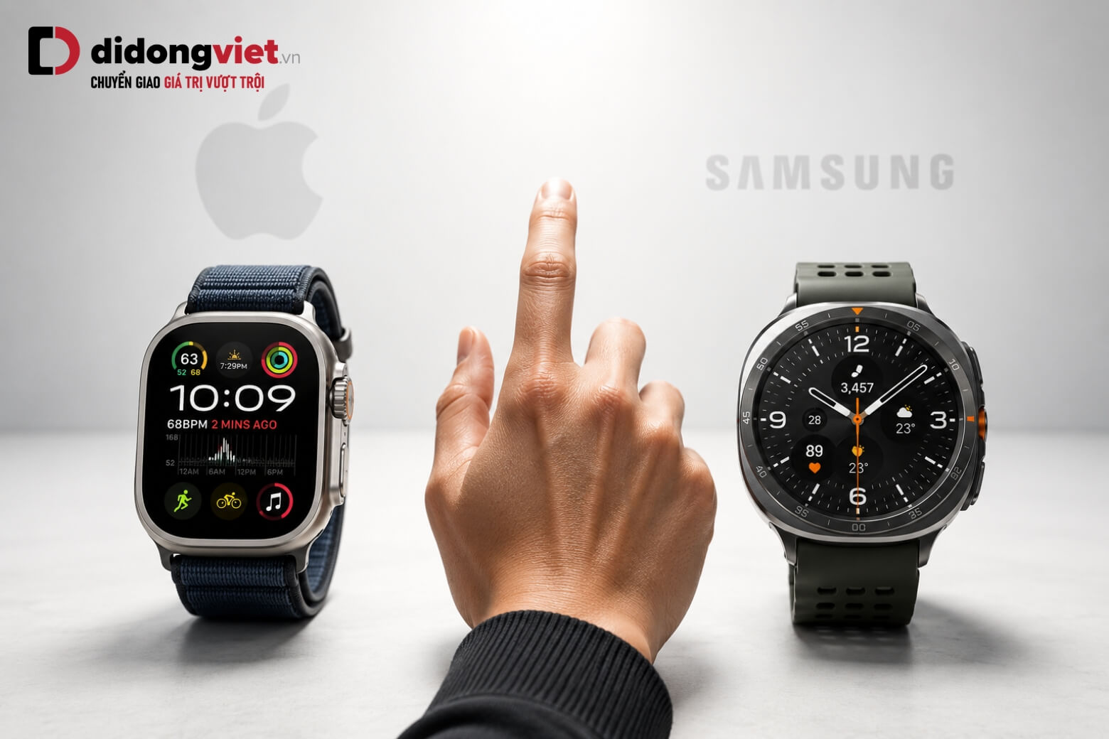 So sánh Samsung Galaxy Watch Ultra2 và Apple Watch Ultra 3 thực tế 14 So sánh Samsung Galaxy Watch Ultra2 và Apple Watch Ultra 3 chọn mua