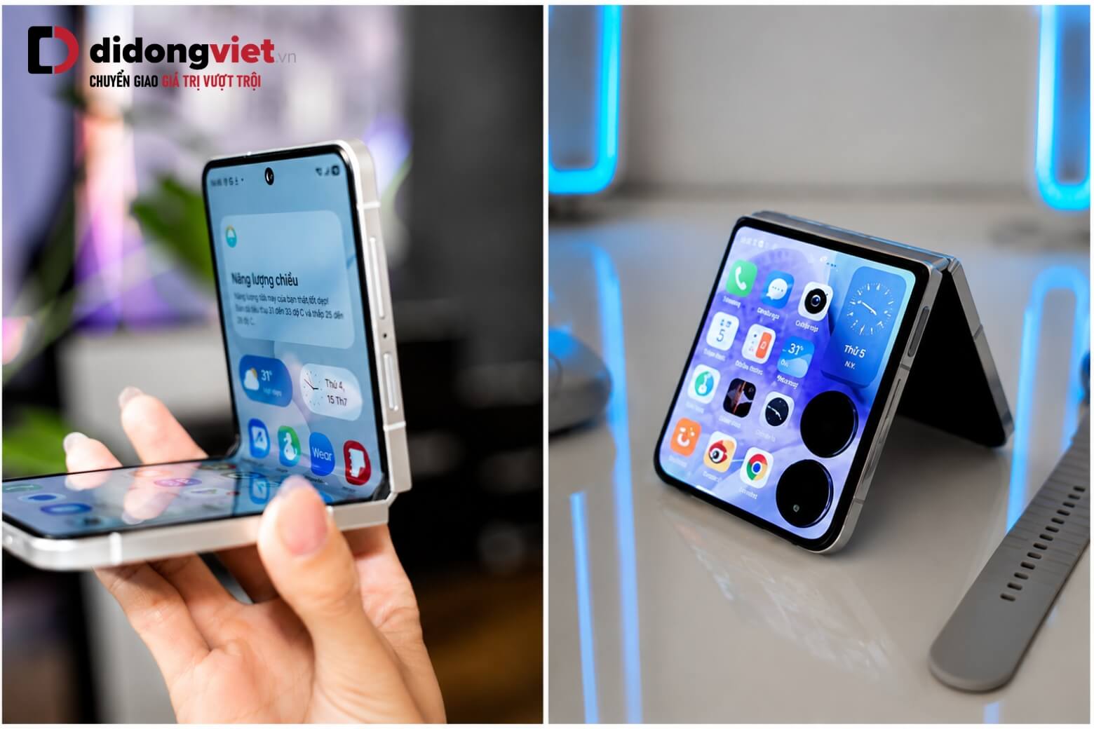 So sánh Samsung Galaxy Z Flip8 và Xiaomi MIX Flip 2: Điện thoại gập nào tốt hơn? 7 So sánh Samsung Galaxy Z Flip8 và Xiaomi MIX Flip 2 thiết kế