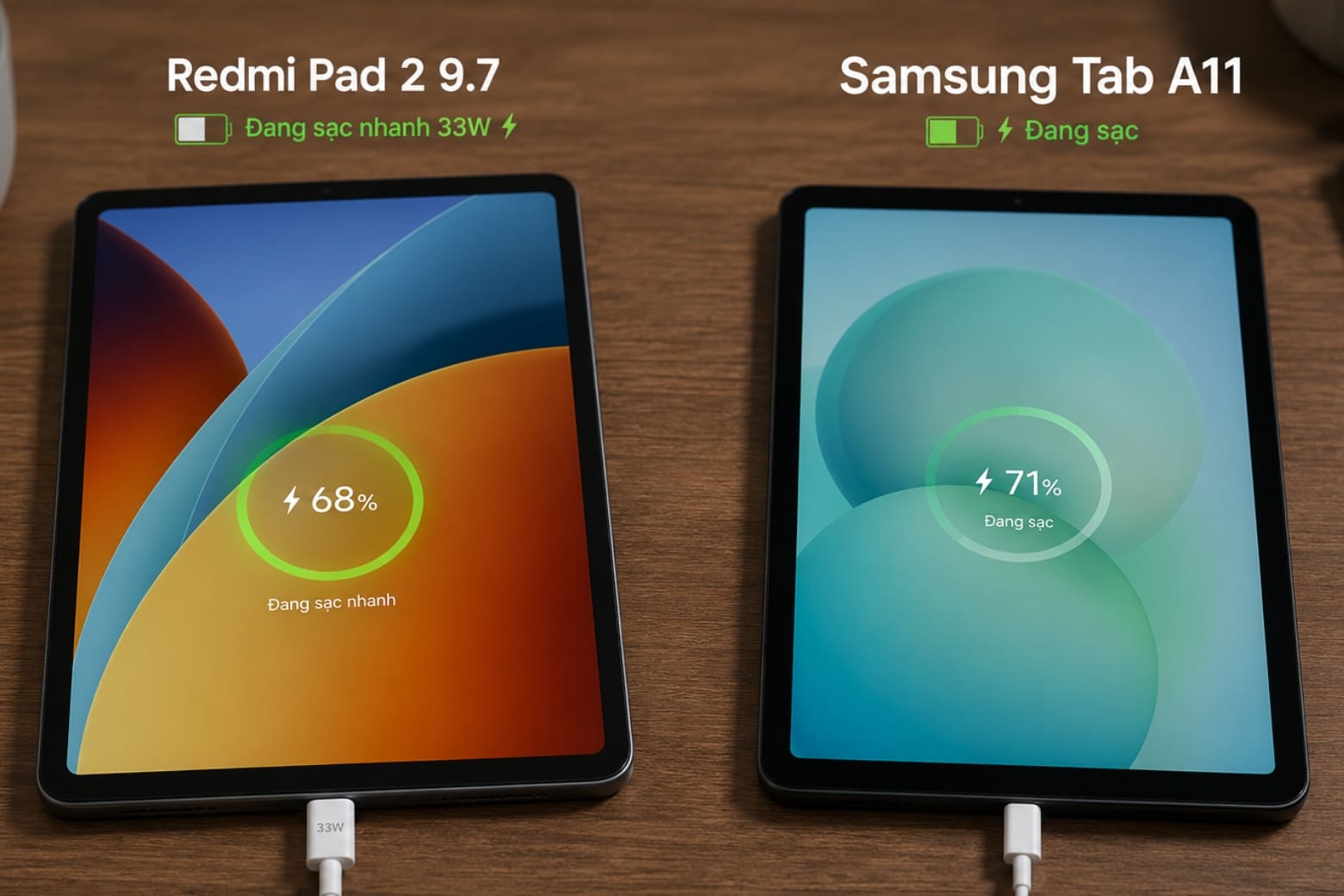 So sánh Samsung Tab A11 và Xiaomi REDMI Pad 2 9.7 theo nhu cầu thực tế 9 Đánh giá pin và kết nối giúp đáp ứng tốt nhu cầu học tập, giải trí, di chuyển