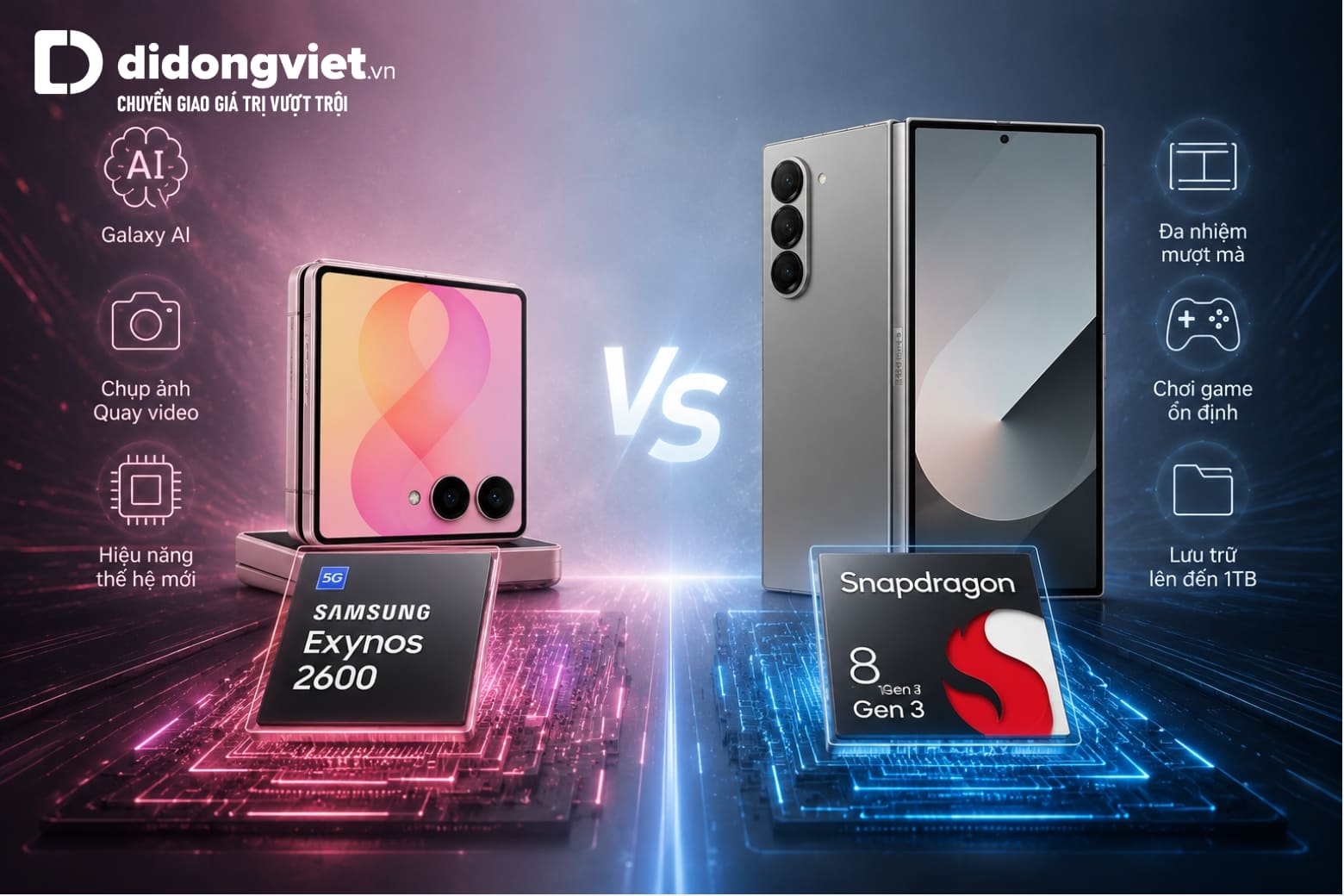 So sánh Samsung Z Flip8 và Galaxy Z Fold6: Nên chọn máy nào? 9 Cả hai đều mạnh mẽ nhưng được tối ưu cho những nhu cầu sử dụng hoàn toàn khác nhau
