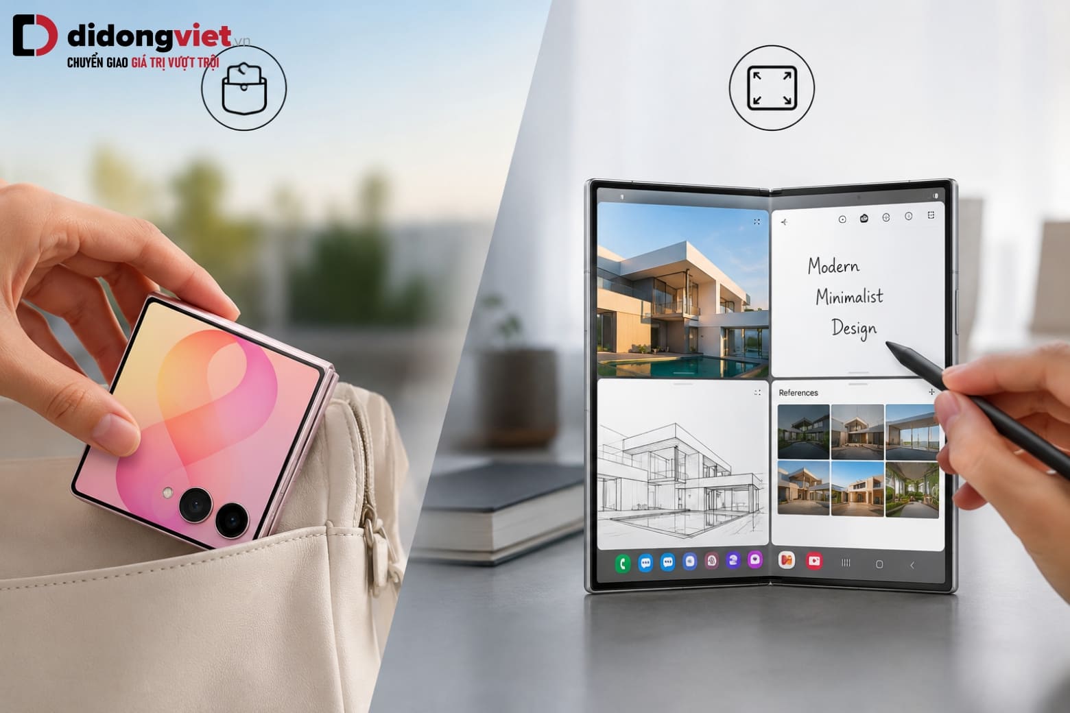 So sánh Samsung Z Flip8 và Galaxy Z Fold6: Nên chọn máy nào? 7 Hai triết lý thiết kế khác nhau mang đến trải nghiệm cầm nắm và sử dụng riêng biệt