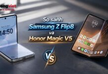So sánh chi tiết Samsung Z Flip8 và Honor Magic V5 So sánh chi tiết Samsung Z Flip8 và Honor Magic V5