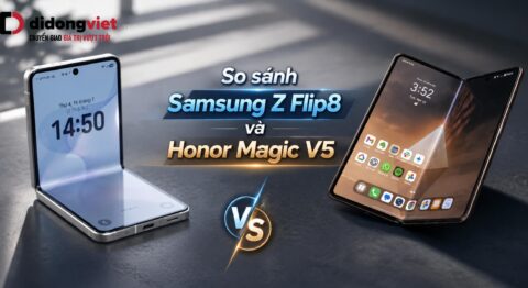 So sánh chi tiết Samsung Z Flip8 và Honor Magic V5