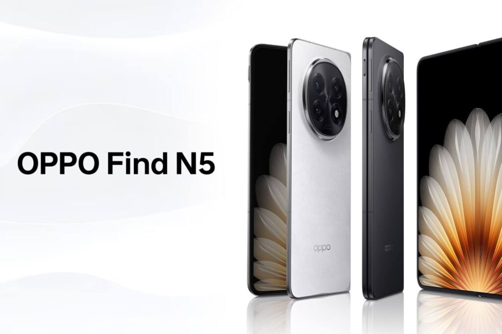 So sánh Samsung Galaxy Z Fold8 và OPPO Find N5 cho nhu cầu công việc 13 OPPO Find N5 gây ấn tượng với thiết kế siêu mỏng 8.93mm khi gập, mang lại cảm giác cầm như điện thoại truyền thống.