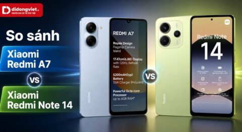so sánh xiaomi redmi a7 và Xiaomi Redmi Note 14