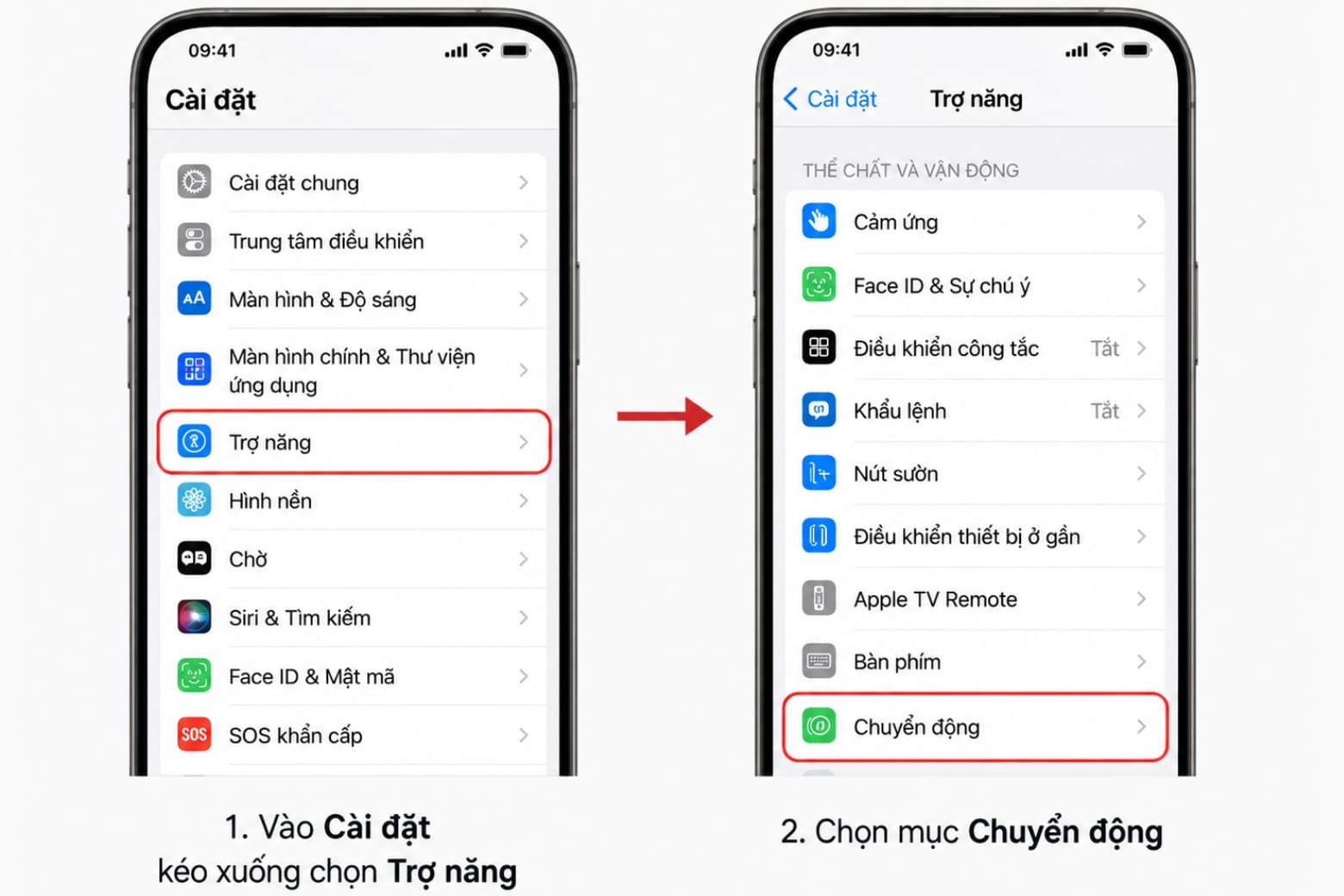 Hướng dẫn tạo icon cho iPhone đẹp và mượt mà 13 Mở Cài đặt > Trợ năng > Chuyển động