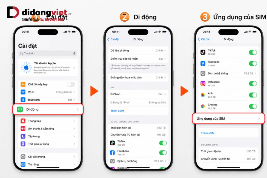 Tắt quảng cáo sim trên iPhone: Chặn 100% pop-up trừ tiền ngầm 6 Hướng dẫn các bước vào Cài đặt để tắt ứng dụng SIM trên điện thoại iPhone.