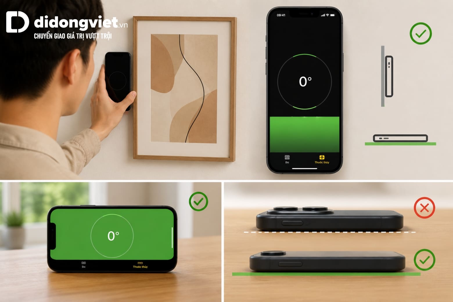 Hướng dẫn dùng thước đo trên iPhone và sự khác biệt giữa camera thường với cảm biến LiDAR 11 Biến iPhone thành thước thủy điện tử hỗ trợ cân bằng vật dụng trong vài giây
