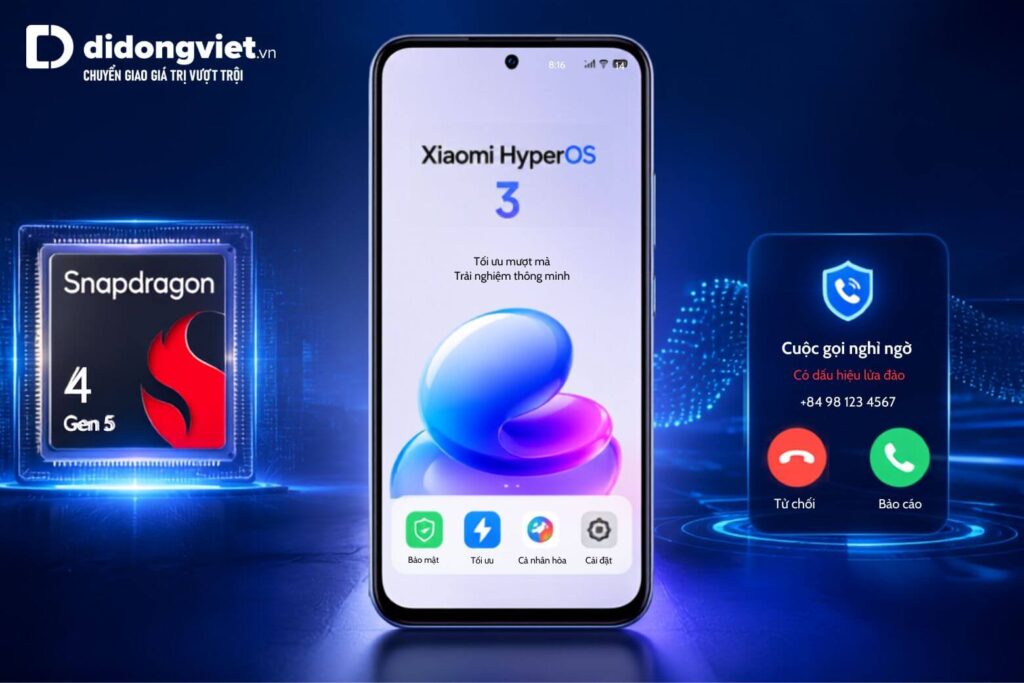 Đánh giá thiết kế và trải nghiệm cầm nắm thực tế REDMI 17 5G 8 Snapdragon 4 Gen 5 và HyperOS 3 mang đến trải nghiệm ổn định hằng ngày.