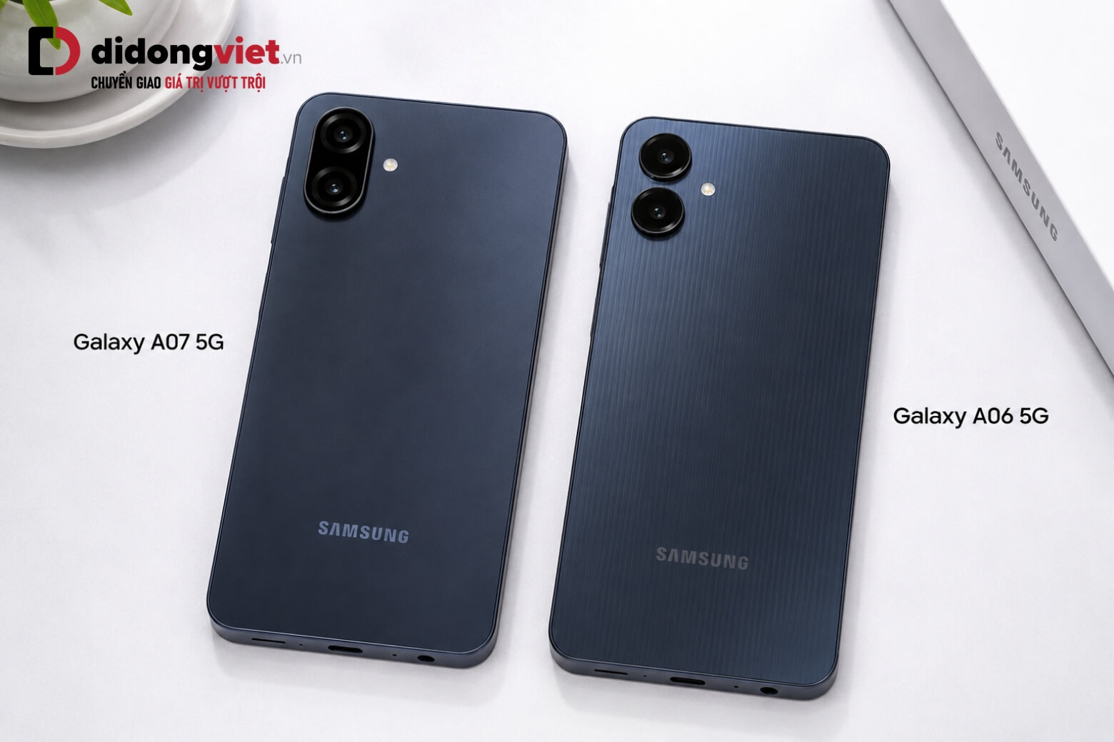 Trải nghiệm trên tay Samsung Galaxy A07 5G về thiết kế và trải nghiệm thực tế 14 Trên tay Samsung Galaxy A07 5G so với Galaxy A06 5G