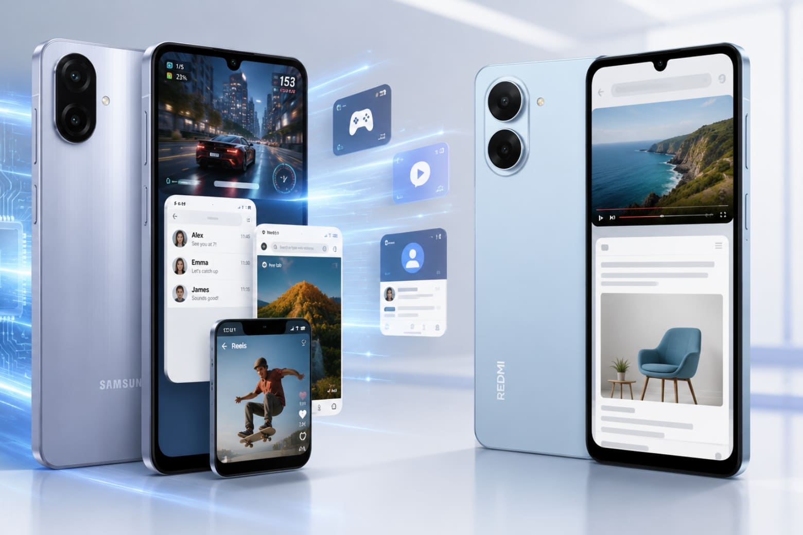 So sánh Xiaomi Redmi A7 và Samsung Galaxy A07 dựa trên hiệu năng và trải nghiệm thực tế 6 Khả năng xử lý hiệu năng và đa nhiệm với chip G99