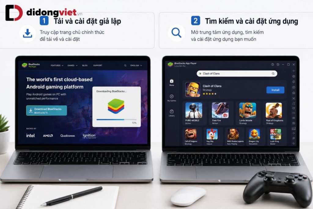 Character AI là gì? Hướng dẫn từ A-Z và mẹo sử dụng hiệu quả 14 Cài đặt BlueStacks và đăng nhập Google Play trên máy tính.