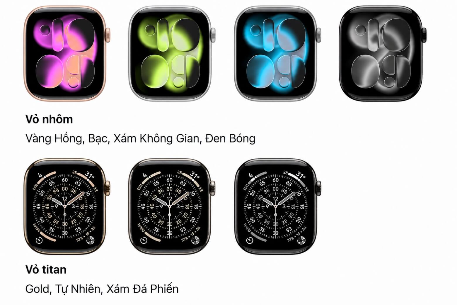 Apple Watch Series 11 có mấy màu? Hướng dẫn chọn màu phù hợp 5 Apple Watch Series 11 có mấy màu tổng quan 7 màu