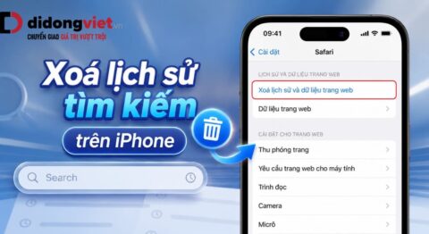 Cách xoá lịch sử tìm kiếm trên iPhone chi tiết, dễ thực hiện