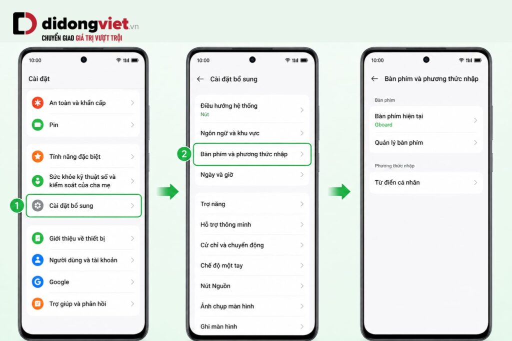 Cách chỉnh bàn phím OPPO: Tắt đề xuất, gõ tiếng Việt nhanh hơn 4 Cách chỉnh bàn phím OPPO: Tắt tiên đoán, gõ tiếng Việt nhanh