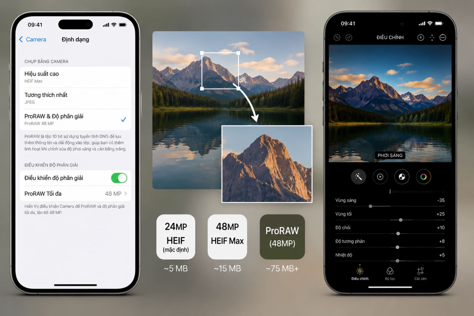 Cách chụp ảnh đẹp trên iPhone 17 Pro với 10 mẹo đơn giản nhất 10 48MP và ProRAW phát huy giá trị khi cần cắt ảnh hoặc chỉnh sửa chuyên sâu