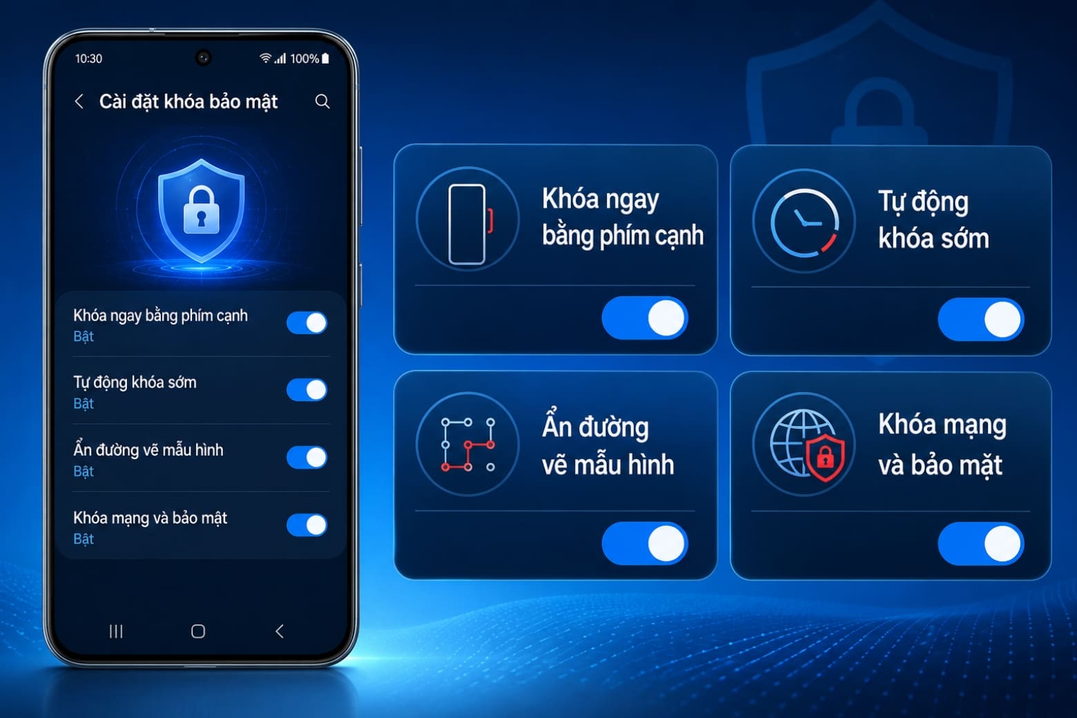 Cách đặt mật khẩu điện thoại Samsung đơn giản, nhanh chóng 26 Tăng cường bảo vệ thiết bị bằng các tùy chọn khóa bảo mật cần thiết