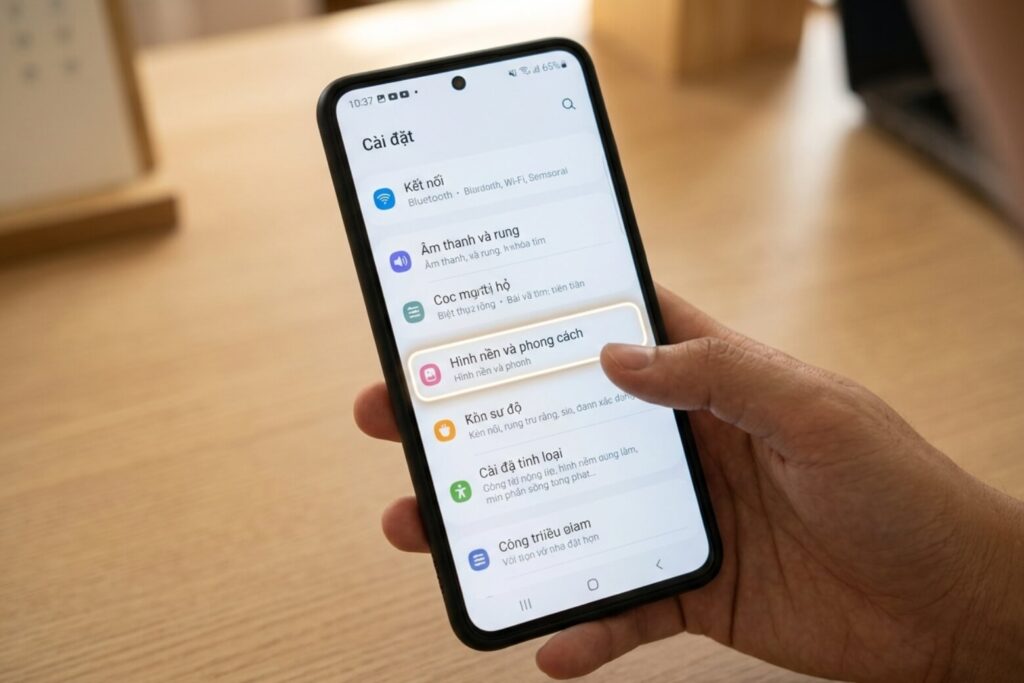 Hướng dẫn cách đổi hình nền điện thoại Samsung đơn giản, chi tiết 12 cách đổi hình nền điện thoại Samsung