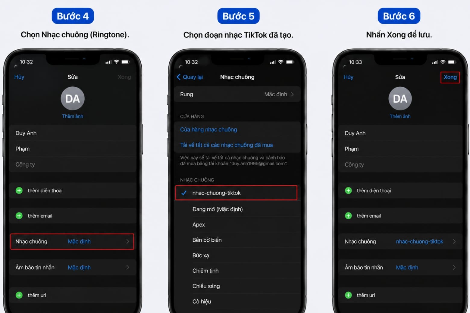 Cách lấy video TikTok làm nhạc chuông cho iPhone đơn giản 51 Chọn nhạc và nhấn xong