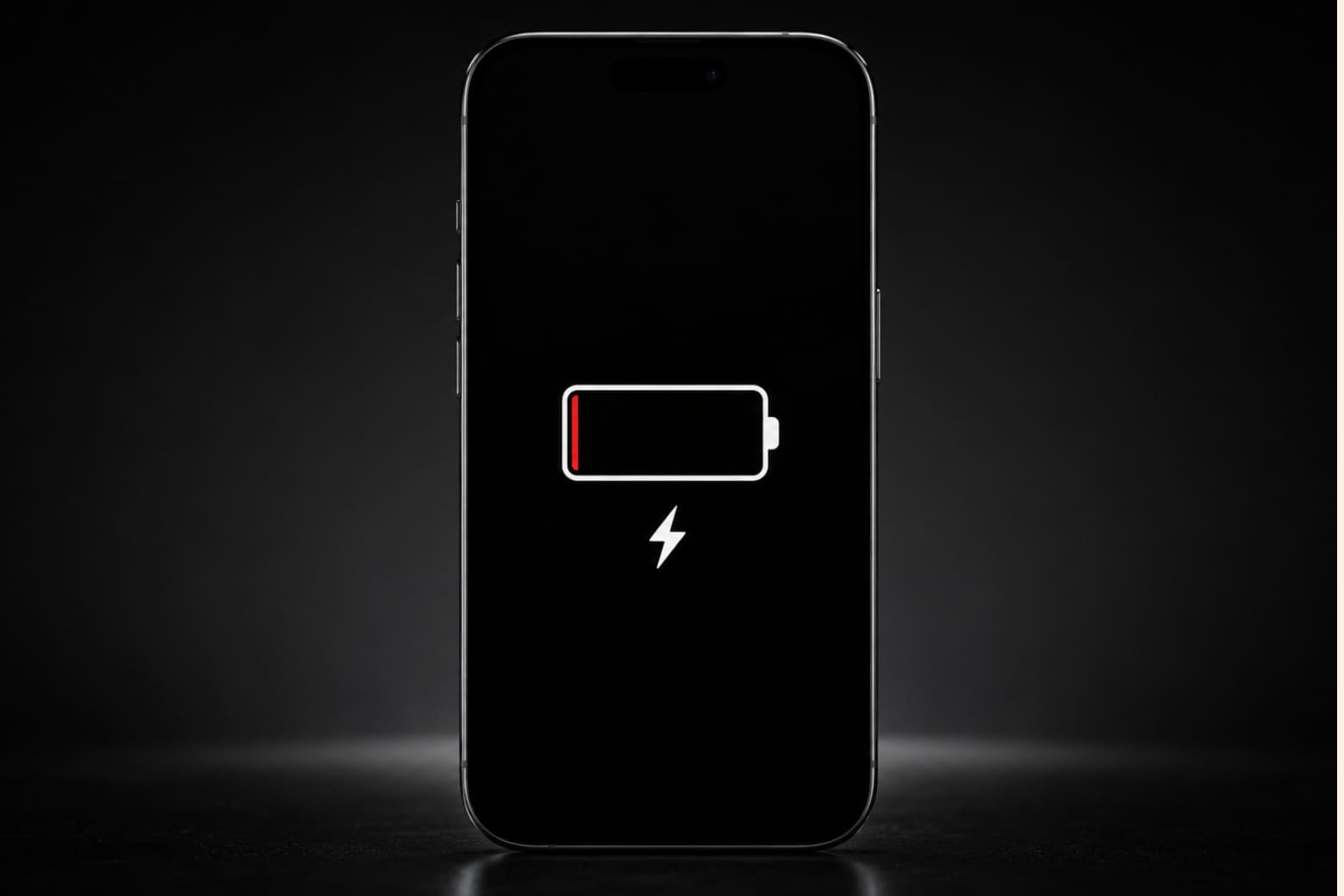 Hướng dẫn cách mở nguồn iPhone các thế hệ và xử lý khi máy tắt đen 9 Biểu tượng viên pin đỏ trên màn hình iPhone khi máy bị kiệt năng lượng