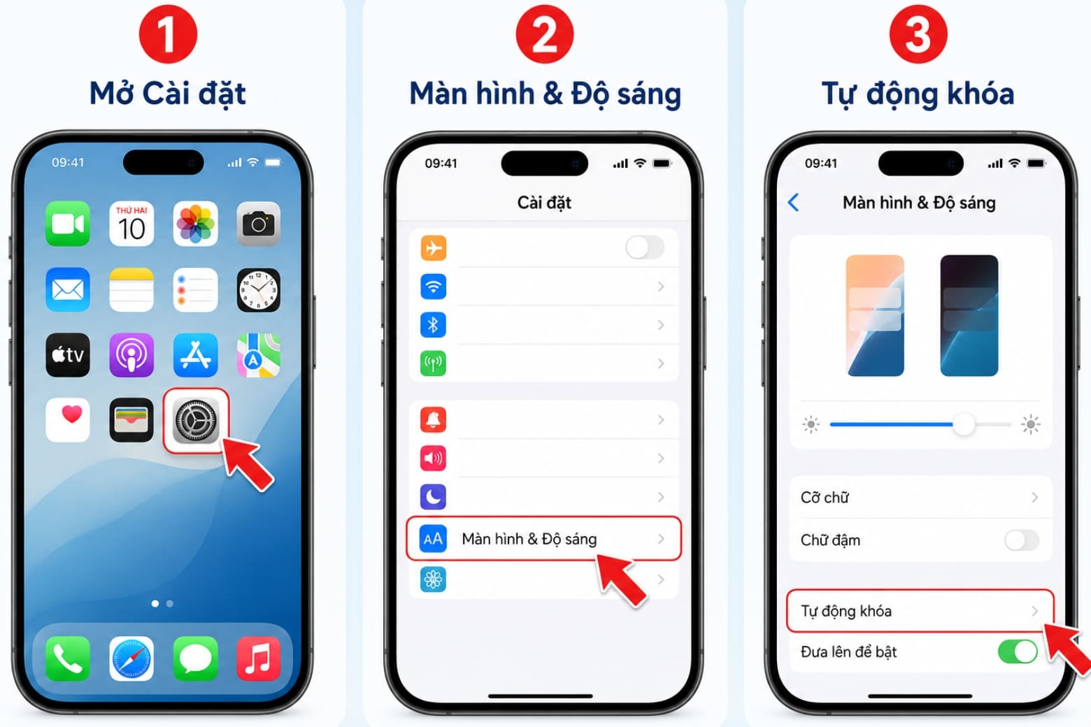 Cài đặt khoá màn hình iPhone bằng mật mã, Face ID 17 Điều chỉnh thời gian khóa tự động để cân bằng tiện lợi và bảo mật