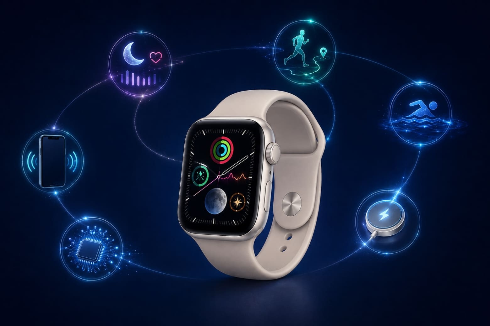 Cấu hình Apple Watch SE 3 chi tiết: Chip S10, màn hình Always-On 10 Cấu hình S10 đáp ứng tốt nhu cầu theo dõi sức khỏe, tập luyện và kết nối hằng ngày