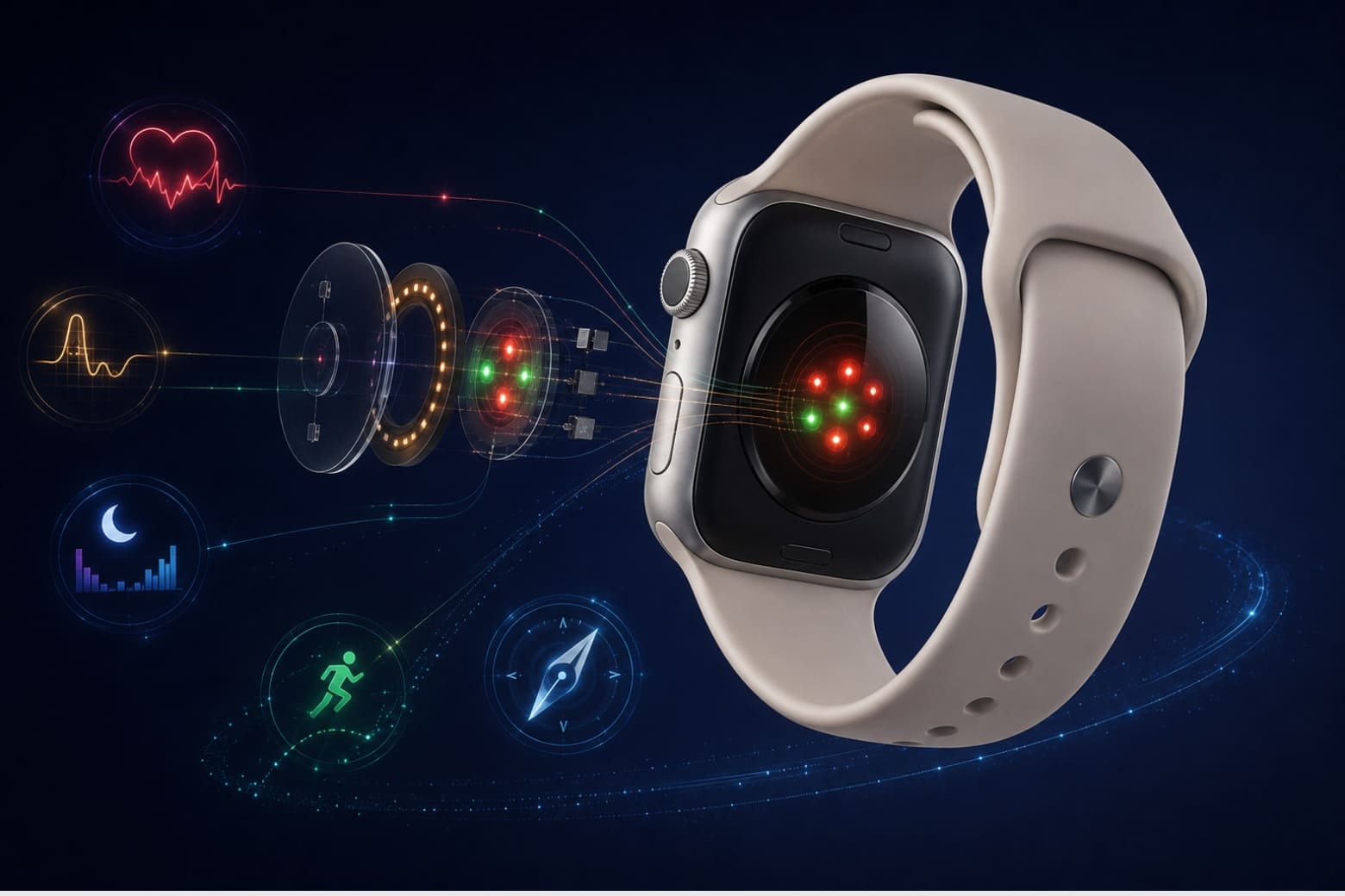 Cấu hình Apple Watch SE 3 chi tiết: Chip S10, màn hình Always-On 7 Hệ thống cảm biến đa dạng hỗ trợ theo dõi sức khỏe và vận động hằng ngày