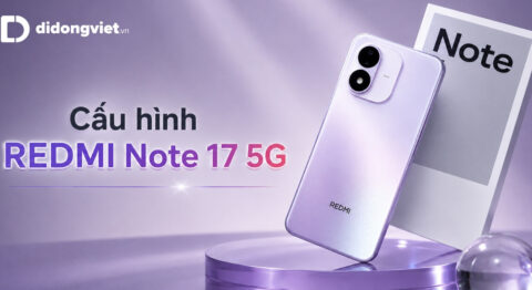 Cấu hình REDMI Note 17 5G: Pin 8000mAh, hiệu năng mượt mà, màn hình AMOLED rực rỡ