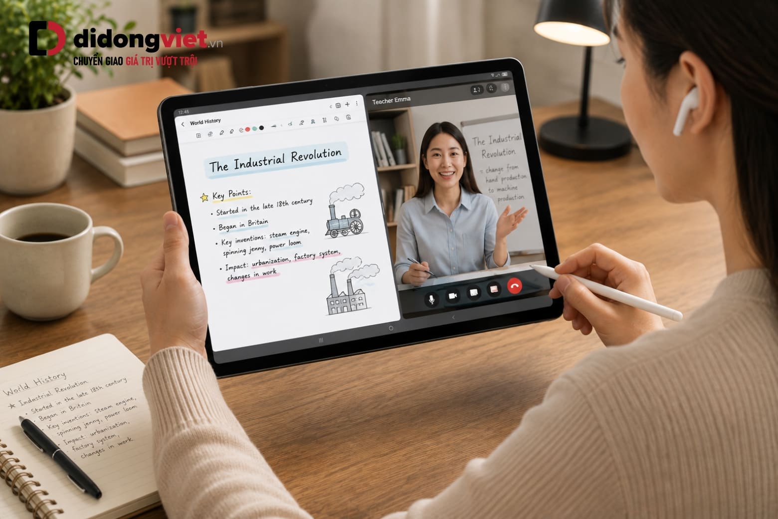 Cấu hình Samsung Tab S10 Lite: Chi tiết màn hình, RAM và pin 6 Màn hình 90Hz rộng rãi mang đến không gian hiển thị mượt mà cho mọi nội dung