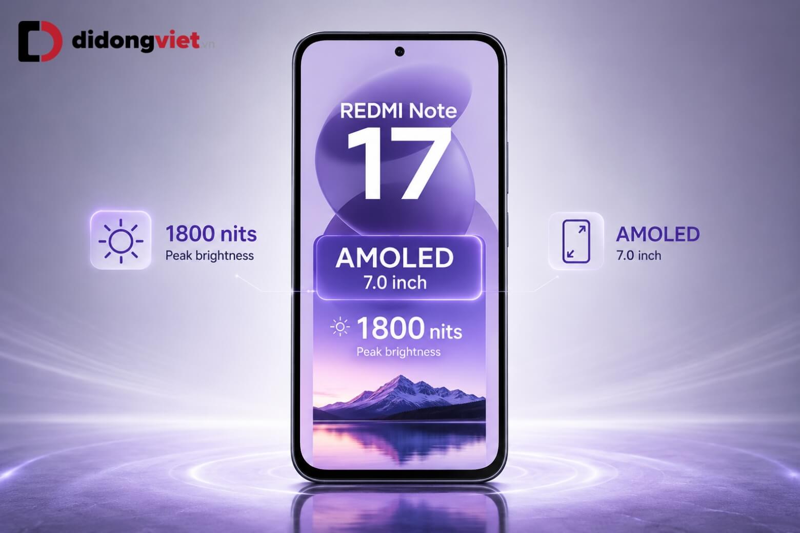 Chi tiết thông số cấu hình REDMI Note 17 qua rò rỉ 8 Cấu hình Xiaomi REDMI Note 17 màn hình AMOLED 7.0 inch