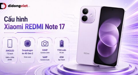Chi tiết thông số cấu hình REDMI Note 17 qua rò rỉ